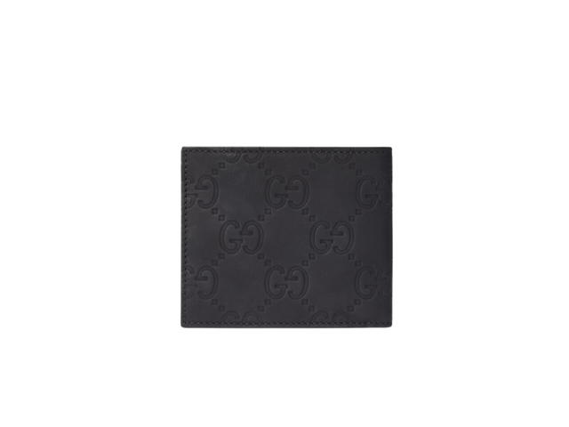 Gucci Gucci Bi-Fold Wallet In GG Rubber-Effect With Black - view 3