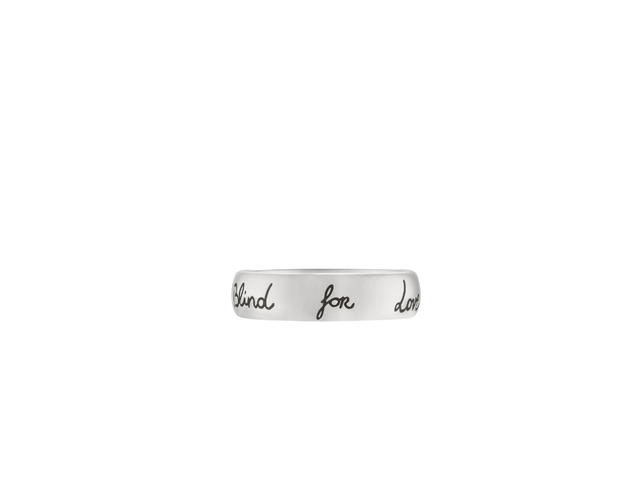 Gucci Gucci Blind For Love' Ring In 925 Sterling Silver With Gucci Motifs Symbolic Engraved - view 2