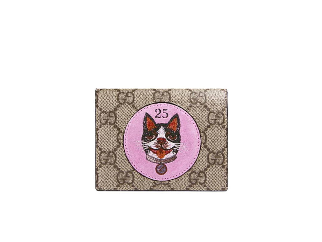 Gucci Gucci Card Case Wallet Bosco Patch