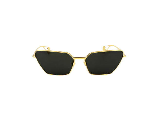 Gucci Gucci Cat-Eye Sunglasses In Gold Metal With Dark Grey Lens - view 2