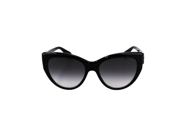 Gucci Gucci Cat Eye Sunglasses In Plastic With Grey Shaded Lens Shiny Black - view 2