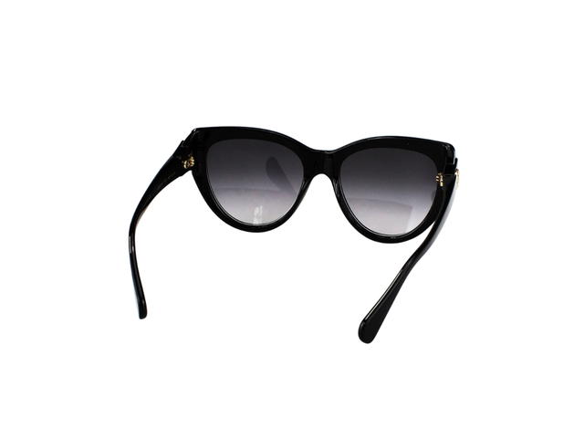 Gucci Gucci Cat Eye Sunglasses In Plastic With Grey Shaded Lens Shiny Black - view 4