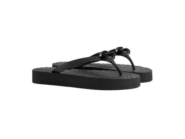Gucci Gucci Chevron Thong Sandal Black - view 2