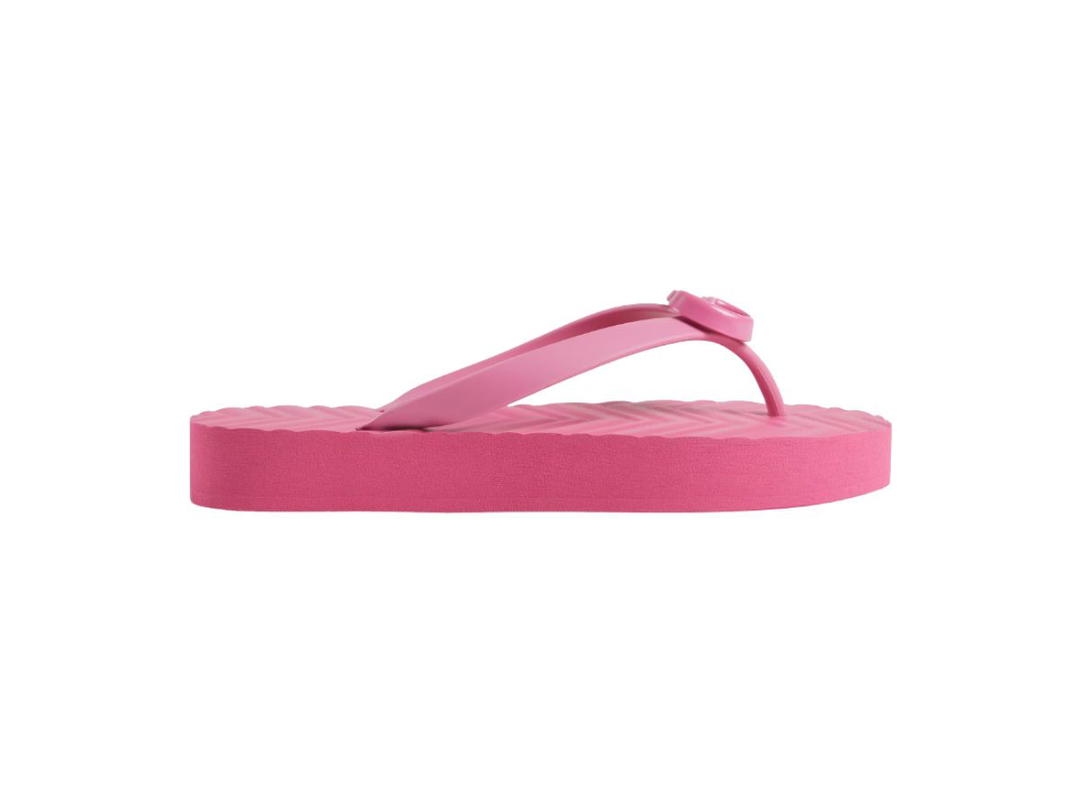Gucci Gucci Chevron Thong Sandal Pink