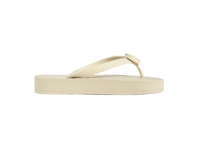 Gucci Gucci Chevron Thong Sandal White - view 1