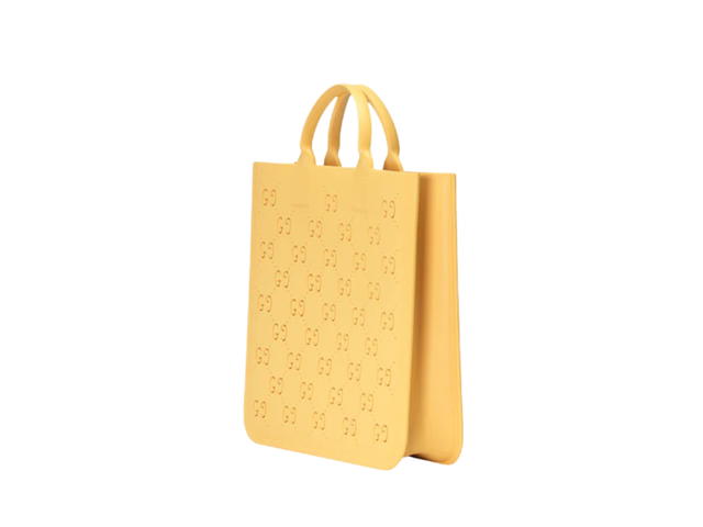 Gucci Gucci Children's GG Tote Bag In GG Supreme Rubber Yellow - view 2
