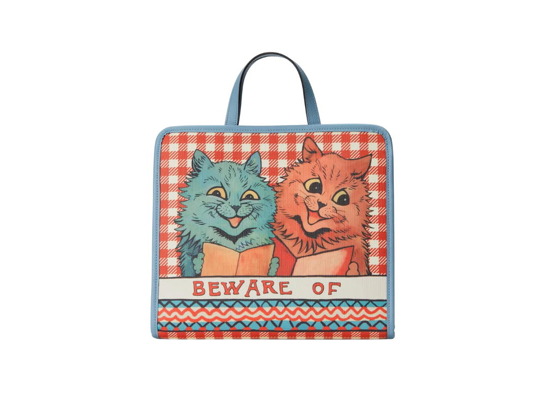 Gucci Gucci Top Handle Bag Cat Print