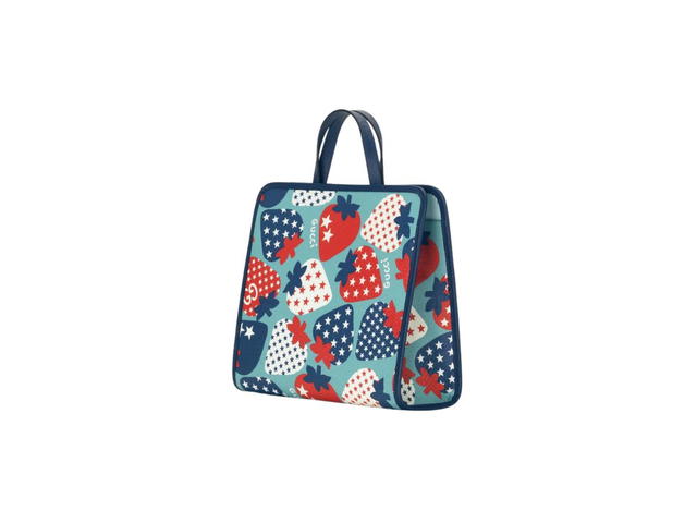 Gucci Gucci Tote Bag Strawberry Star Print - view 3