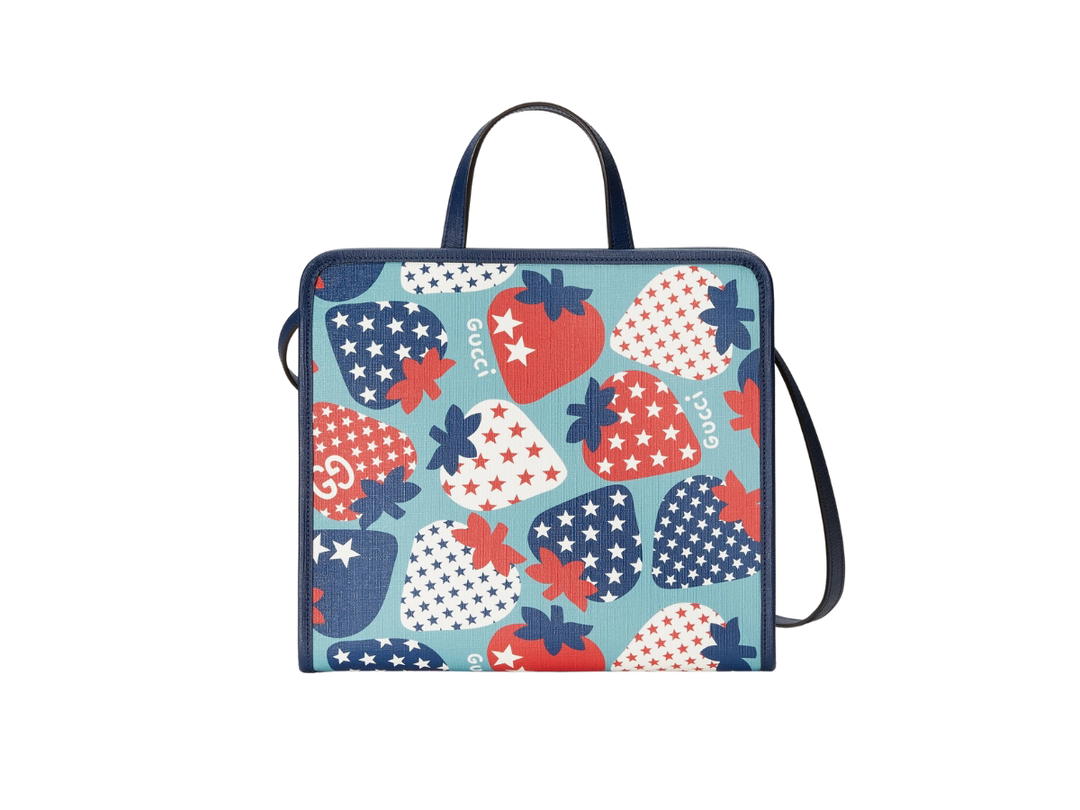Gucci Gucci Tote Bag Strawberry Star Print