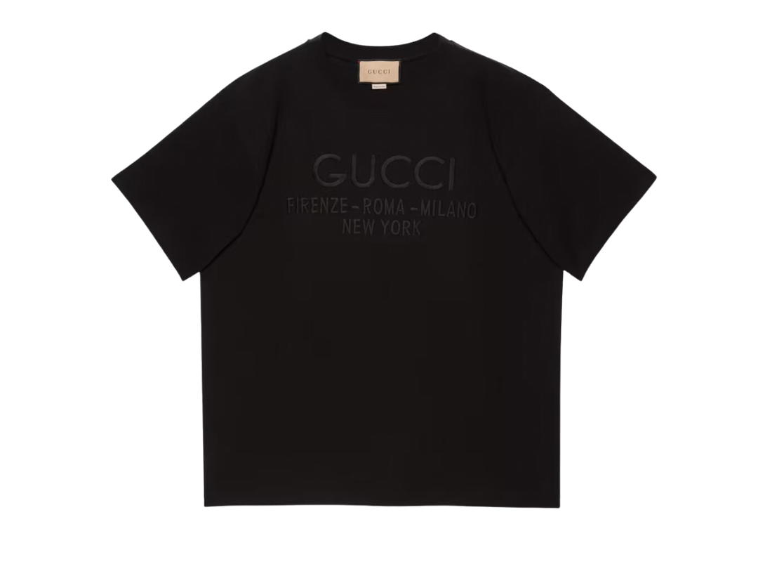 Gucci Gucci Cotton Jersey T-Shirt Black