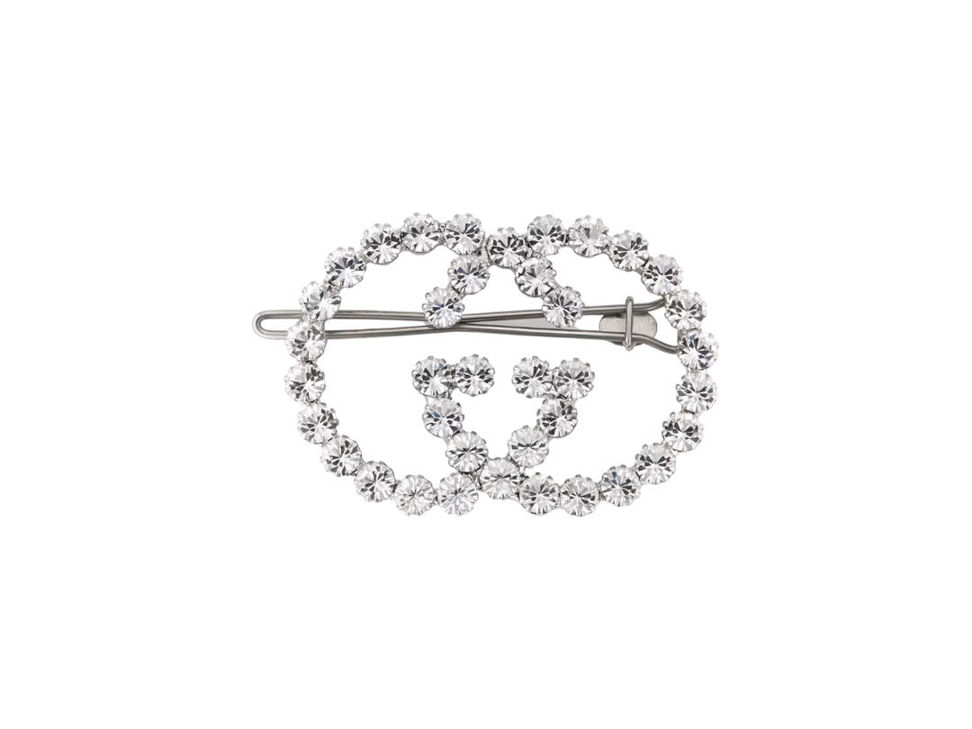 Gucci Gucci Crystal Interlocking G Hair Clip