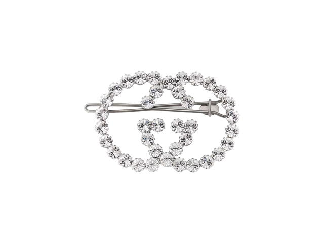 Gucci Gucci Crystal Interlocking G Hair Clip - view 1