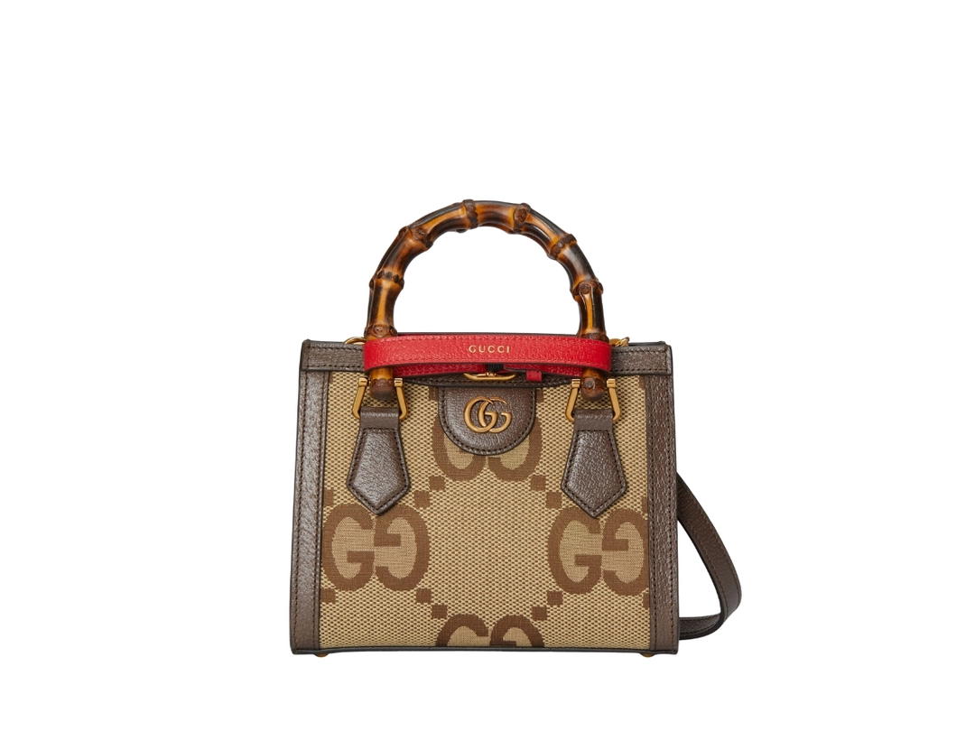 Gucci Gucci Diana Mini Tote Bag Bamboo