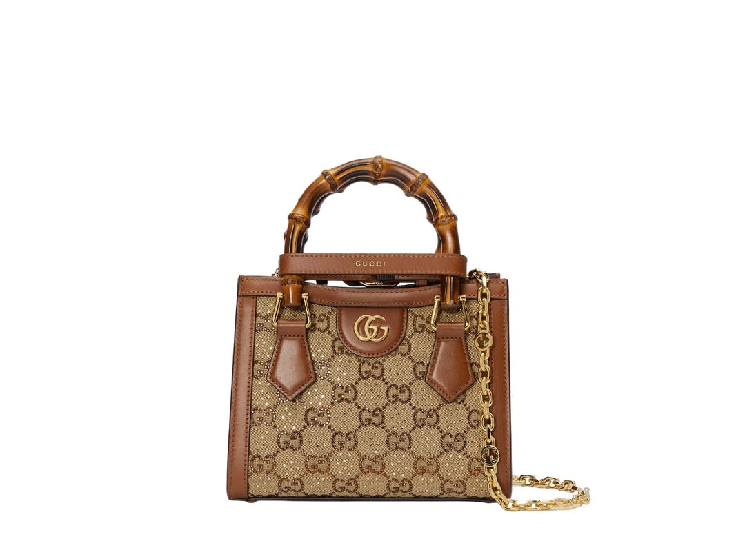 Gucci Gucci Diana Mini Tote Bag Bamboo