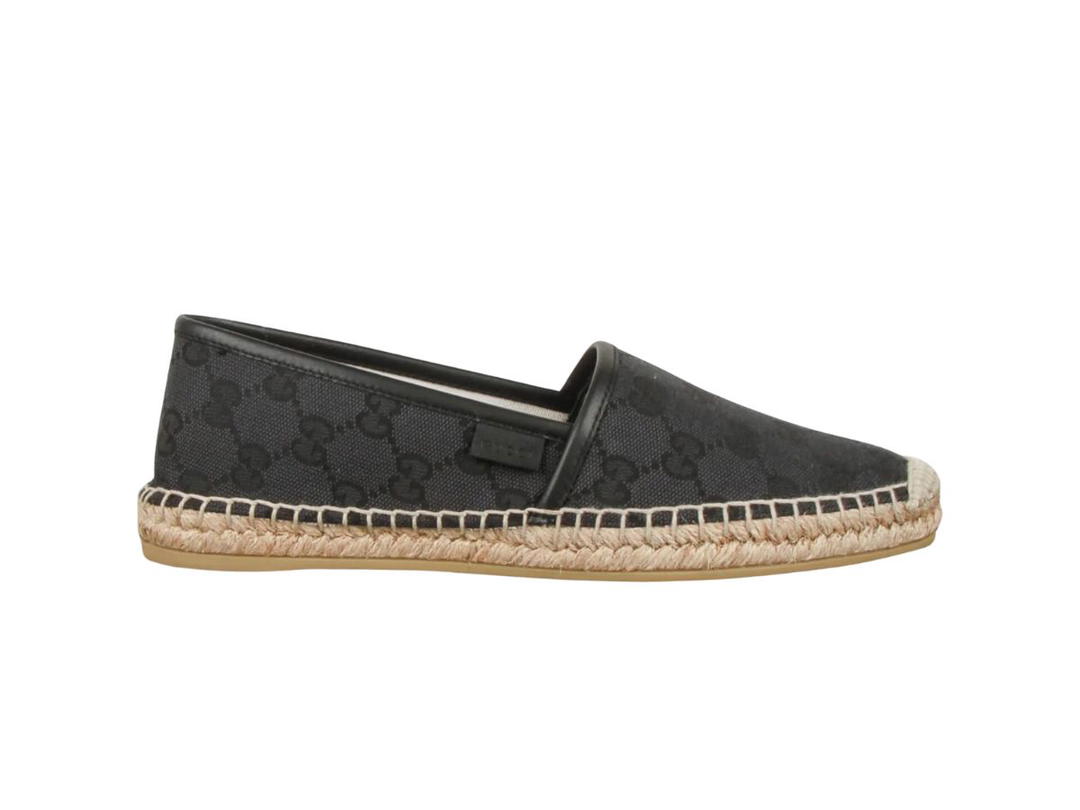 Gucci Gucci Espadrille In Black GG Supreme Canvas