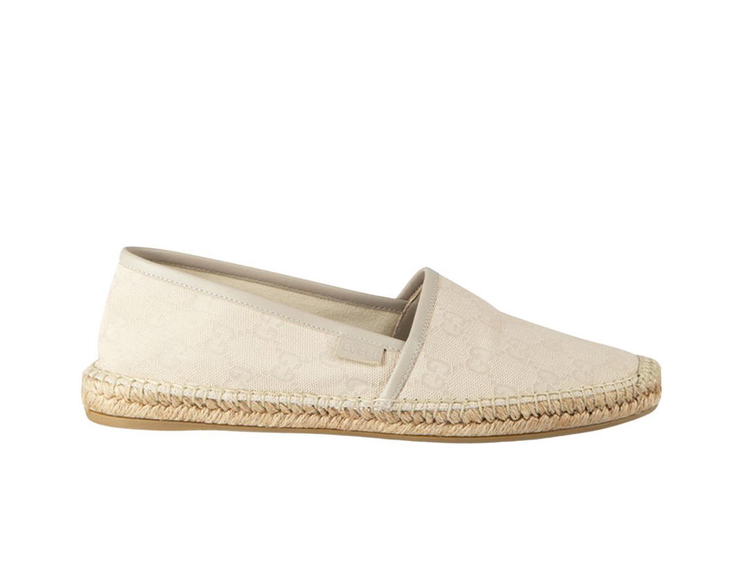 Gucci Gucci Espadrille In White GG Supreme Canvas