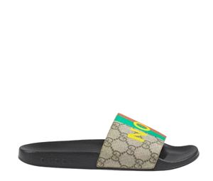Buy Gucci Fake/Not Print Slide Sandal GG Supreme Canvas Beige Ebony at Sasom – Authentic and Ready to Ship