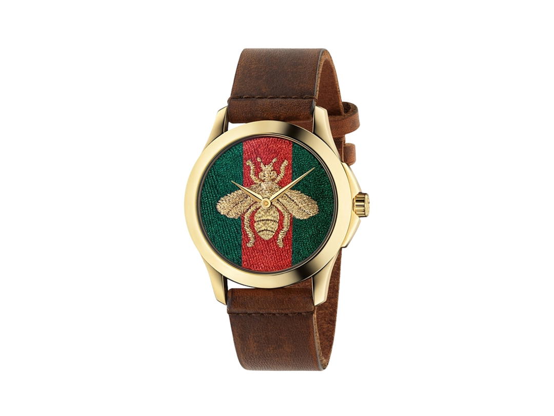 Gucci Gucci G-Timeless Le Marche Des Merveilles Nylon Dial With Gold Tone