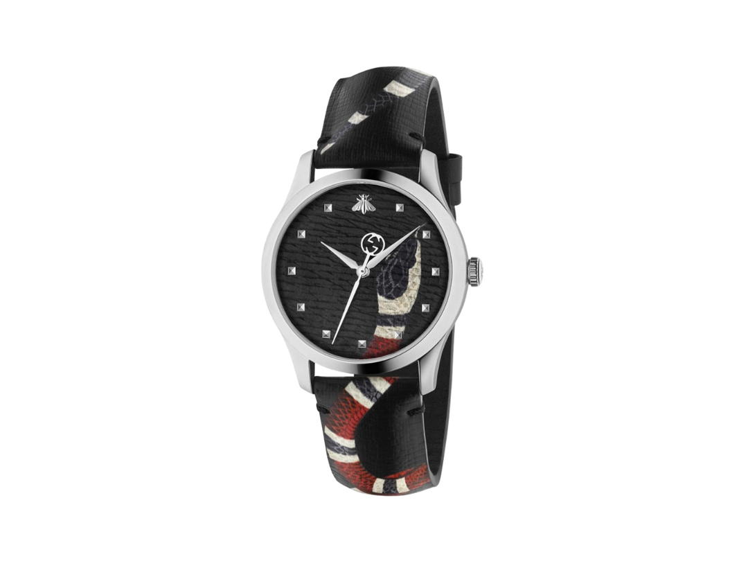 Gucci Gucci G-Timeless Le Marche Des Merveilles Snake Watch With Silver Tone