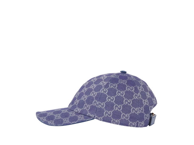 Gucci Gucci GG Canvas Baseball Hat Blue and Grey - view 2