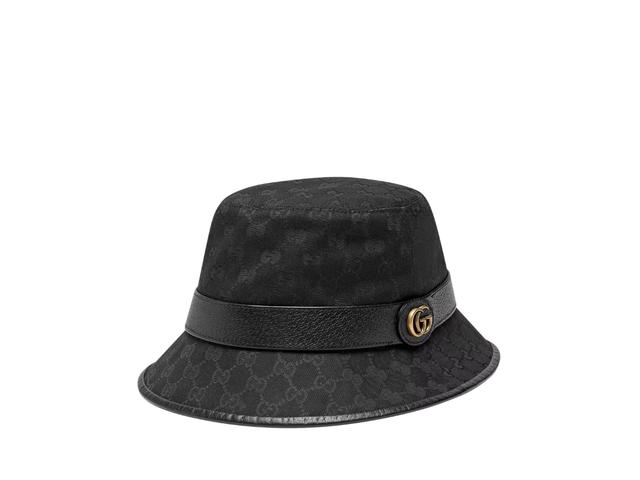 Gucci Gucci GG Canvas Bucket Hat With Double G Black - view 2