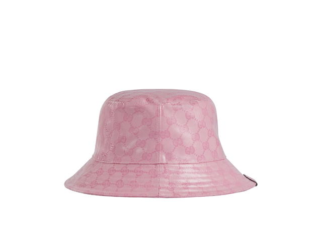 Gucci Gucci GG Crystal Bucket Hat Pink Canvas - view 3