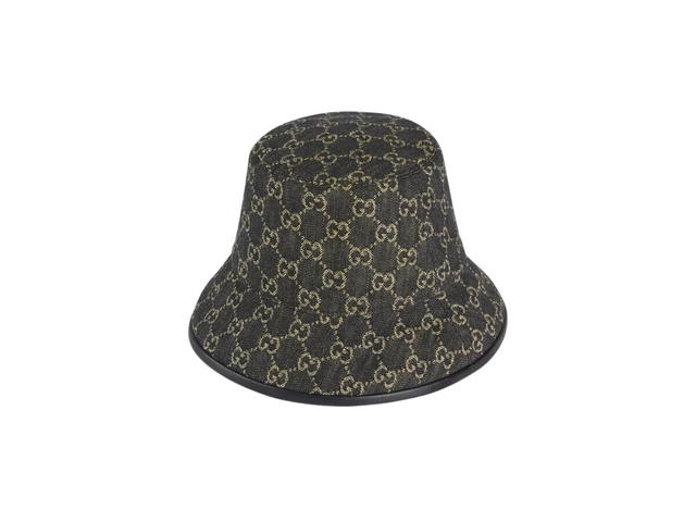 Gucci Gucci GG Denim Bucket Hat Black And Ivory - view 1
