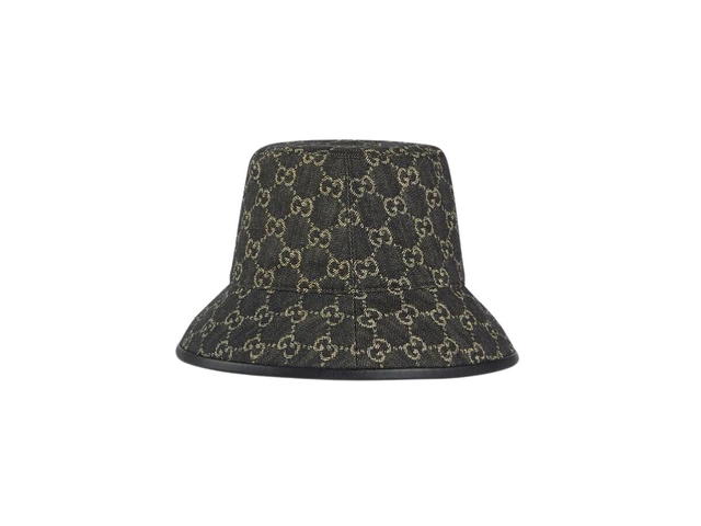 Gucci Gucci GG Denim Bucket Hat Black And Ivory - view 2
