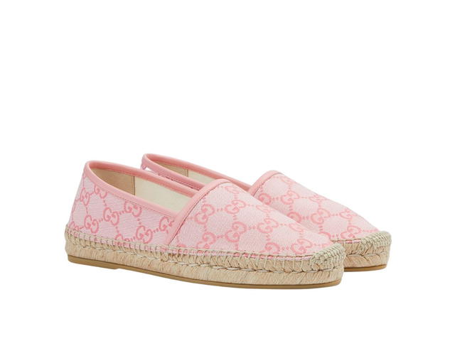 Gucci Gucci GG Espadrille In Pink GG Canvas - view 2