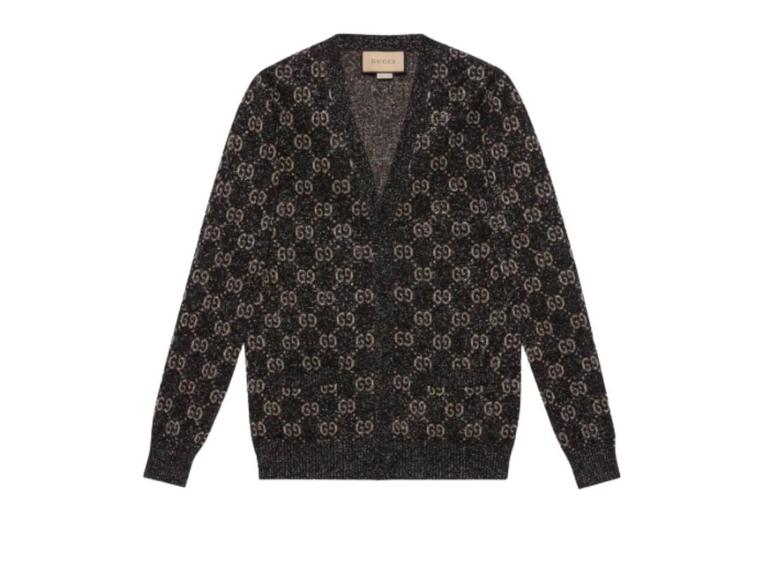 Gucci Gucci GG Intarsia-Knit Cardigan