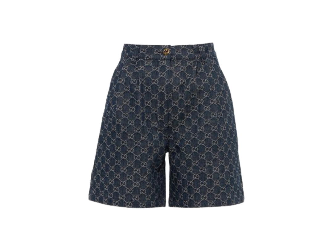 Gucci Gucci GG Jacquard Denim Shorts