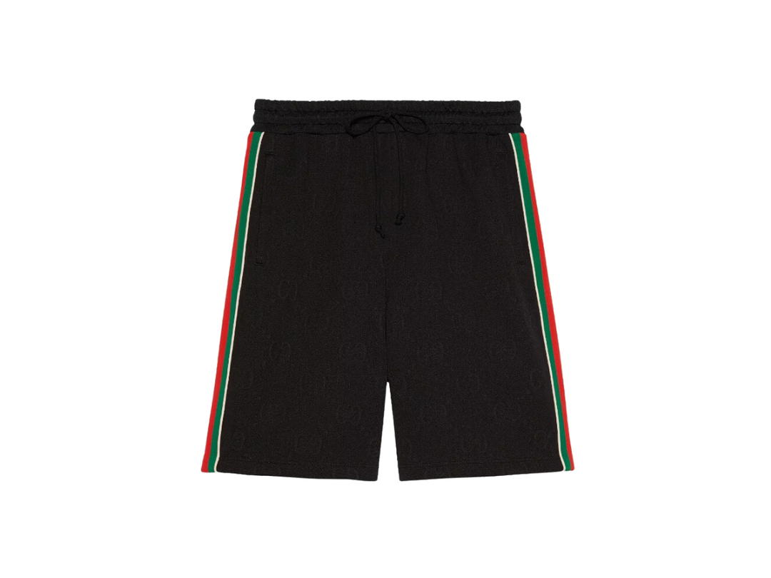 Gucci Gucci GG Jacquard Jersey Bermuda Short Black