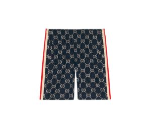 Buy Gucci GG Jacquard Shorts In Blue And Ivory GG Jacquard at Sasom – Authentic and Ready to Ship
