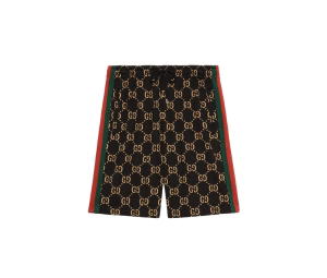 Buy Gucci GG Jersey Cotton Jogging Shorts Black And Camel at Sasom – Authentic and Ready to Ship