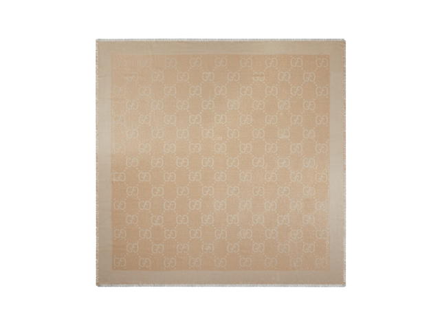 Gucci Gucci GG Lamé Jacquard Shawl Beige - view 1