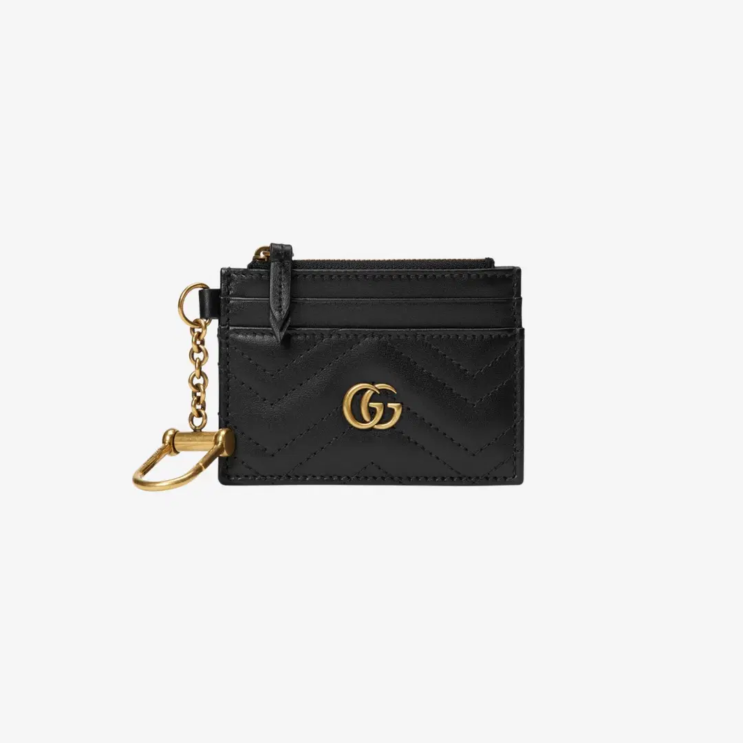 Gucci Gucci GG Marmont Keychain Wallet Black