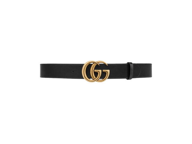 Gucci Gucci GG Marmont Reversible Belt In Beige And Ebony GG Supreme Canvas And Reverses To Black Leather With Aged Gold-Toned Hardware - view 2