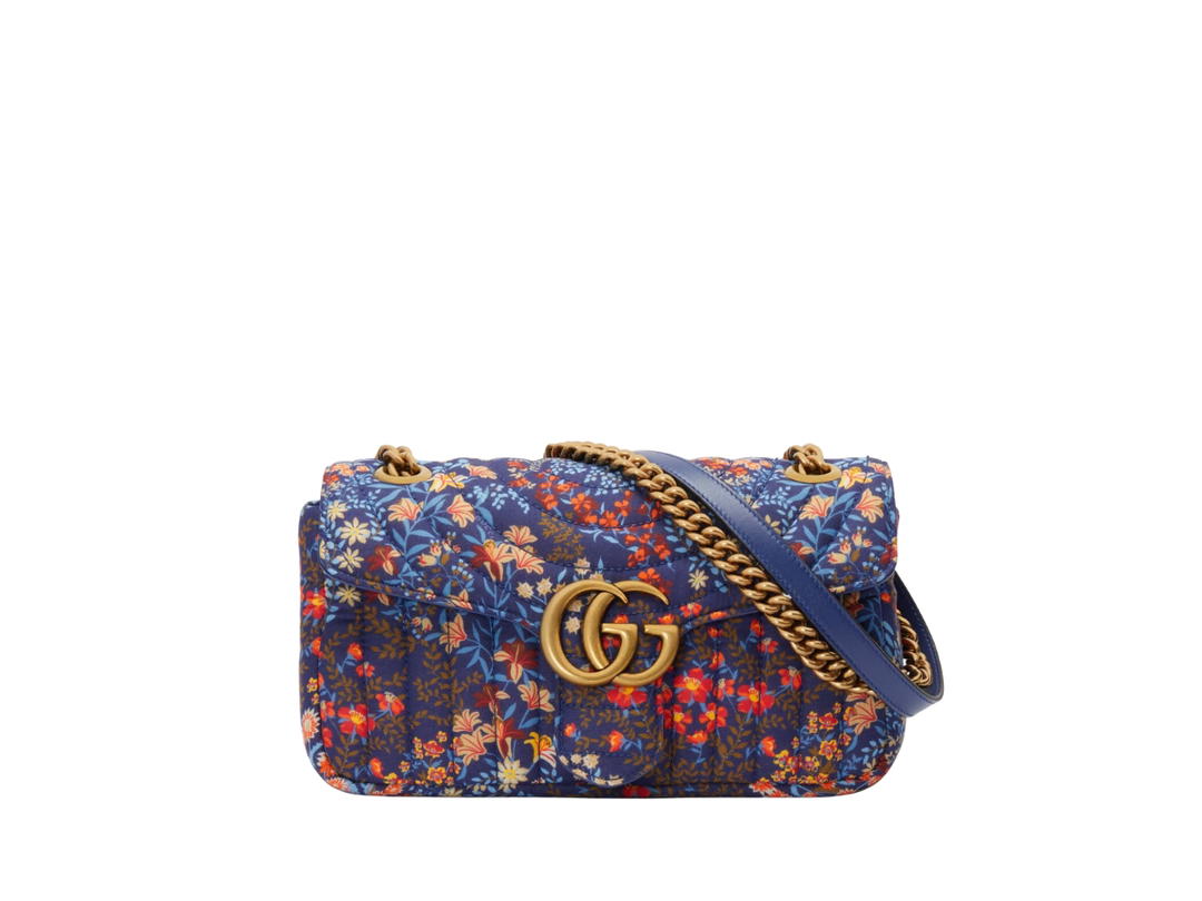 Gucci Gucci GG Marmont Small Shoulder Bag Flora Flower Print