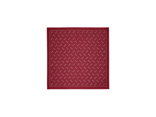 Gucci Gucci GG Print With Horsebit Silk Carré Burgundy And Pink GG Print Silk With Overprinted And Laminated Horsebits - view 1