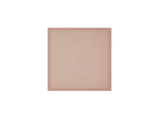 Gucci Gucci GG Print With Horsebit Silk Carré Rose Pink And Ivory GG Print Silk Twill With Overprinted And Laminated Horsebits - view 1