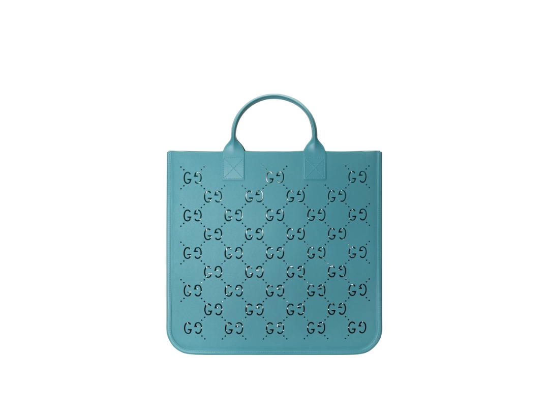 Gucci Gucci GG Rubber Tote Bag Light Blue