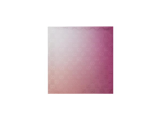 Gucci Gucci GG Silk Jacquard Scarf In Pink-Orange Ombré Effect Print Silk Jacquard - view 2