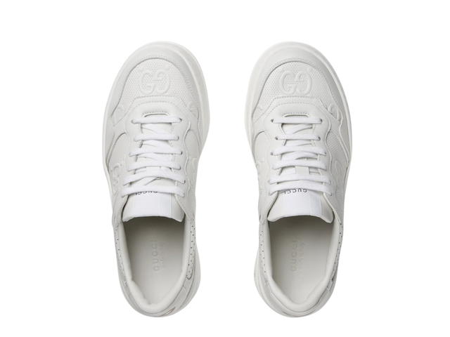 Gucci Gucci GG Sneaker White GG Embossed Leather With Smooth Leather - view 3