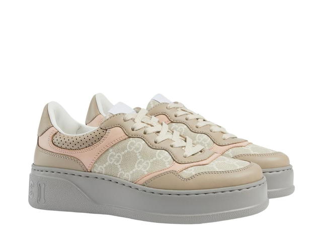 Gucci Gucci GG Sneakers White And Beige Supreme Canvas (W) - view 2
