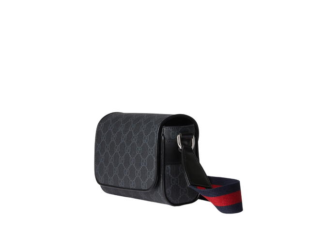 Gucci Gucci GG Super Mini Bag In Black GG Supreme Canvas With Palladium-Toned Hardware - view 2