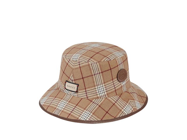Gucci Gucci GG Supreme Reversible Bucket Hat Beige Brown - view 1