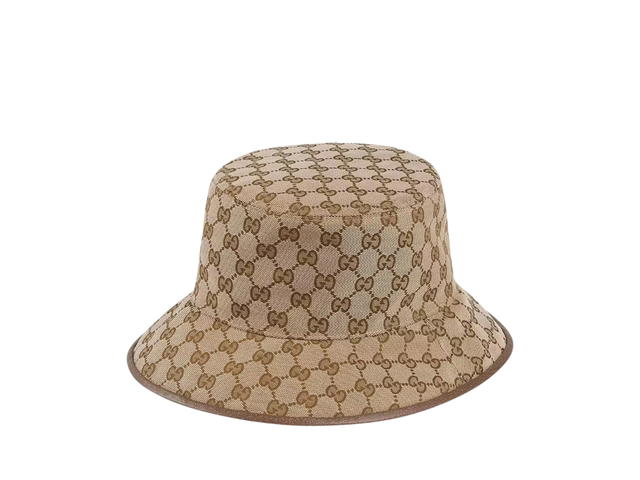 Gucci Gucci GG Supreme Reversible Bucket Hat Beige Brown - view 3