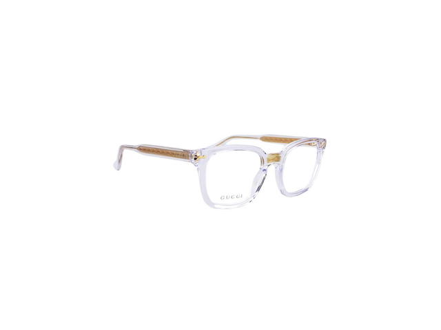 Gucci Gucci GG0184O Glasses In Plain Clear Acetate Frame With Demo Lens - view 3