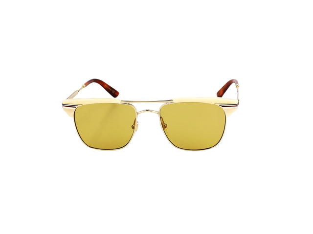 Gucci Gucci GG0287S Sunglasses In Gold Metal and Plastic With Yellow Lens - view 2