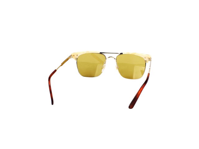 Gucci Gucci GG0287S Sunglasses In Gold Metal and Plastic With Yellow Lens - view 4